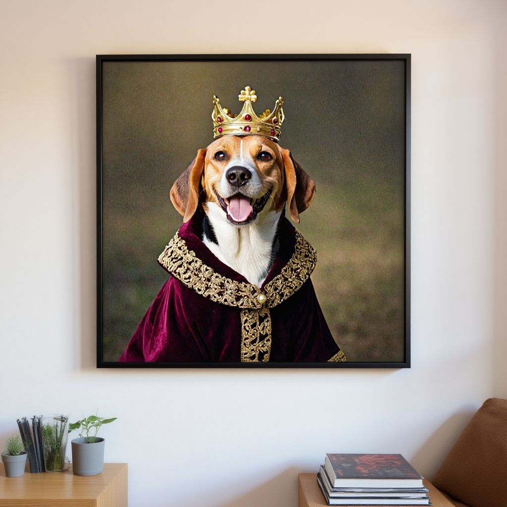Royal pet portrait